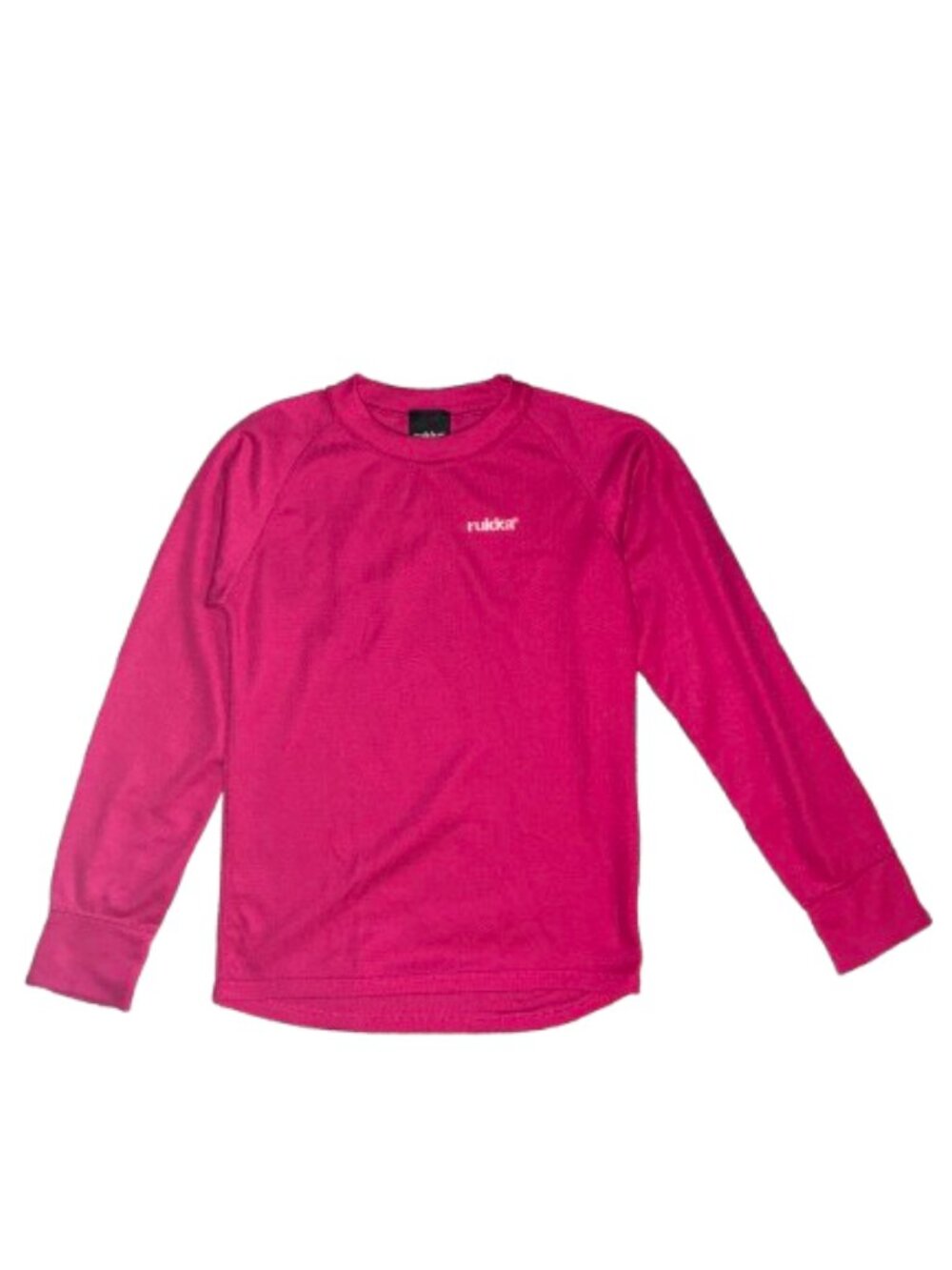 Rukka Kids 12 year old girl Bright Pink Crew Sweatshirt thermal